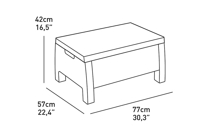 Juego de Terraza Corfu Storage gráfito - Keter - Imagen 3