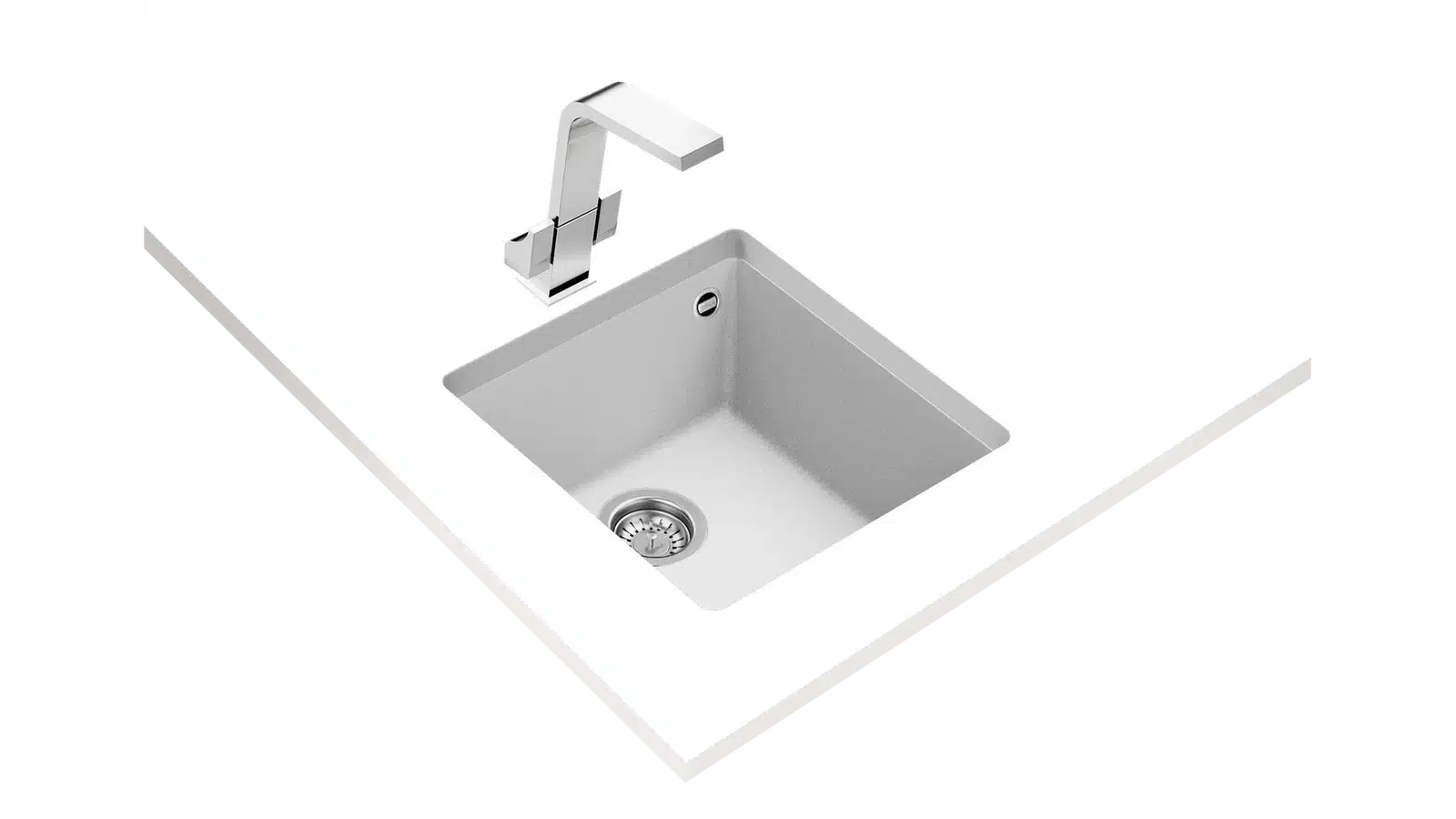Lavaplatos granito Square 40.40 TG Blanco - Teka - Imagen 3